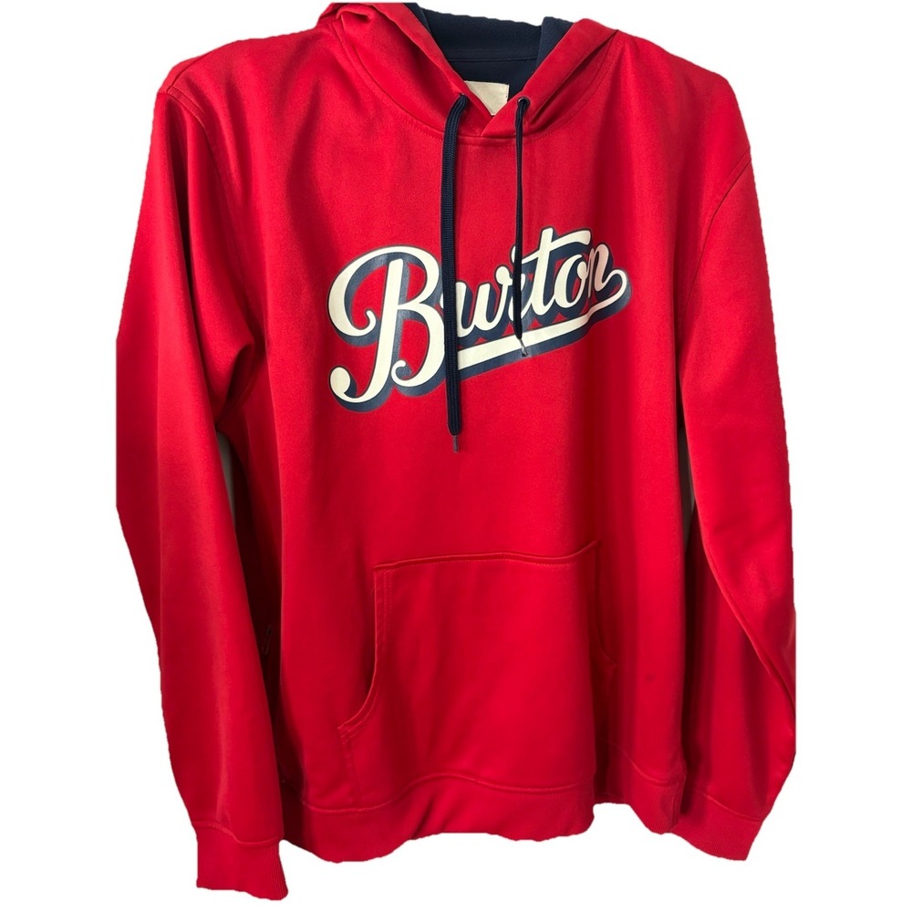 Burton Hoodie Mens Size XL Pullover‎ Red  Snowboarding Skiing *Read